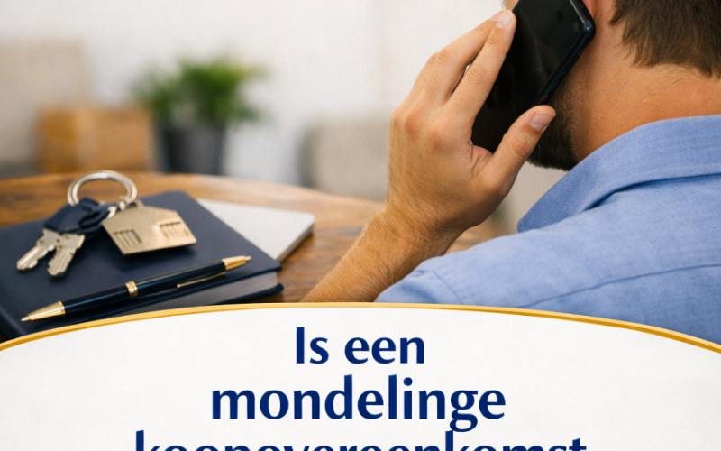 Is een mondelinge overeenstemming bindend?